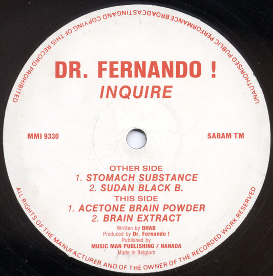 Dr. Fernando! : Inquire (12")