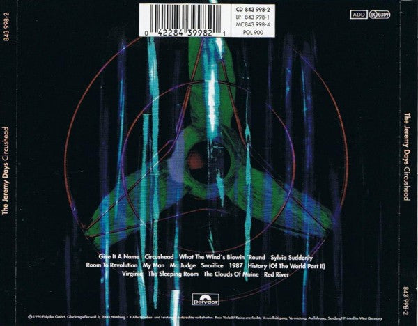 The Jeremy Days : Circushead (CD, Album)