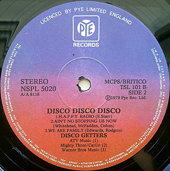 Disco Getters : Disco Disco Disco (LP, Album)