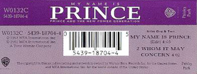 Prince And The New Power Generation : My Name Is Prince (Cass, Single)