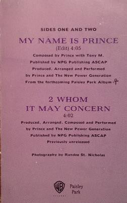 Prince And The New Power Generation : My Name Is Prince (Cass, Single)