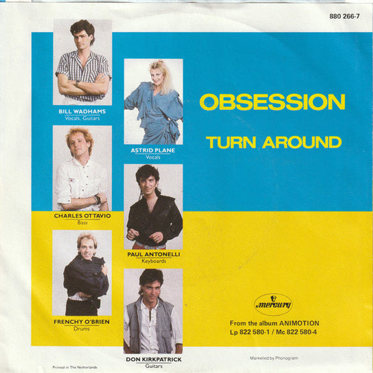 Animotion : Obsession (7", Single)