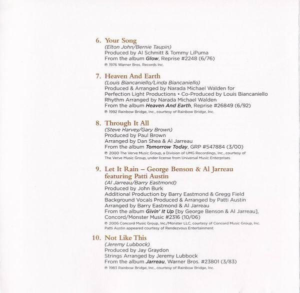 Al Jarreau : Love Songs (CD, Comp)