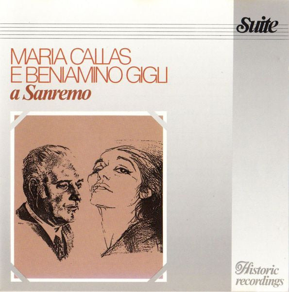 Maria Callas And Beniamino Gigli : A Sanremo (CD, Comp)