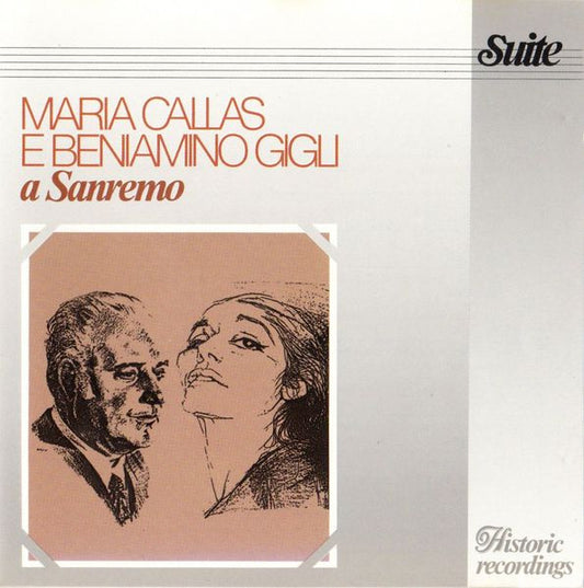 Maria Callas And Beniamino Gigli : A Sanremo (CD, Comp)