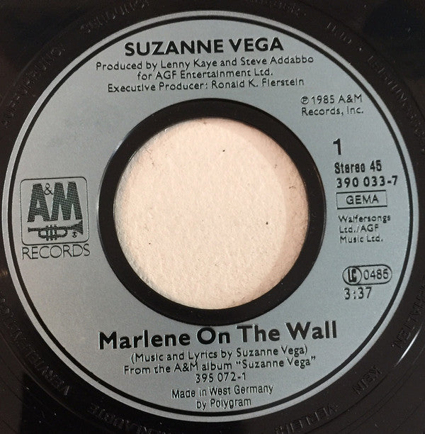 Suzanne Vega : Marlene On The Wall (7", Single)
