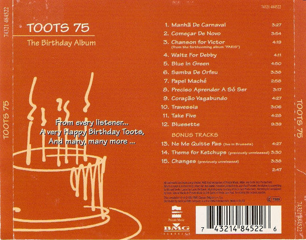 Toots Thielemans : Toots 75 (CD, Comp)