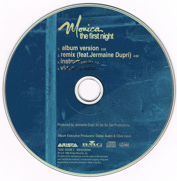 Monica : The First Night (CD, Maxi)