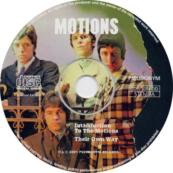 The Motions : Introduction To The Motions / Their Own Way (CD, Comp, Ltd)