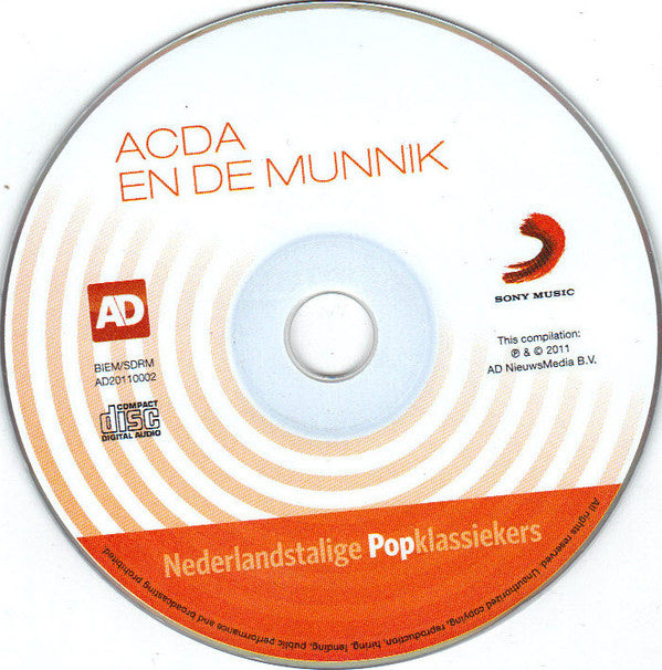 Acda En De Munnik : Nederlandstalige Popklassiekers (CD, Comp)