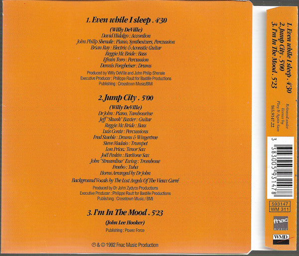 Willy DeVille : Even While I Sleep (CD, Single)