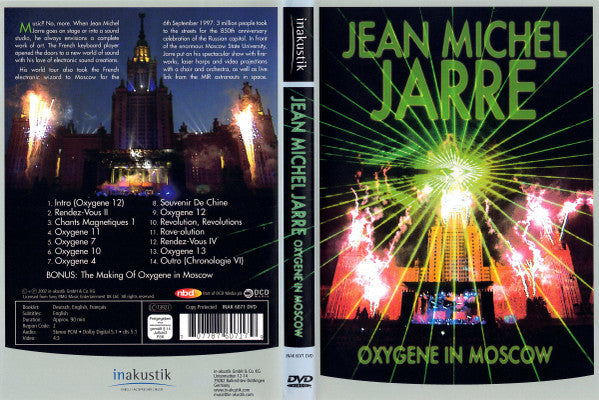 Jean-Michel Jarre : Oxygene In Moscow (DVD-V, Copy Prot., RE, PAL)
