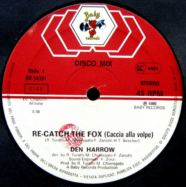 Den Harrow : Catch The Fox (Caccia Alla Volpe) (Remix) (12", Maxi)