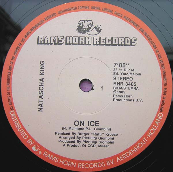 Natascha King* : On Ice (Special Remix) (12", Maxi)