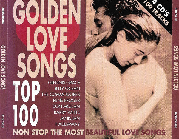 Various : Golden Love Songs Top 100 - Non Stop The Most Beautiful Love Songs (4xCD, Comp)