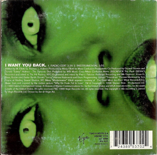 Melanie B featuring Missy Elliott : I Want You Back (CD, Single, Car)