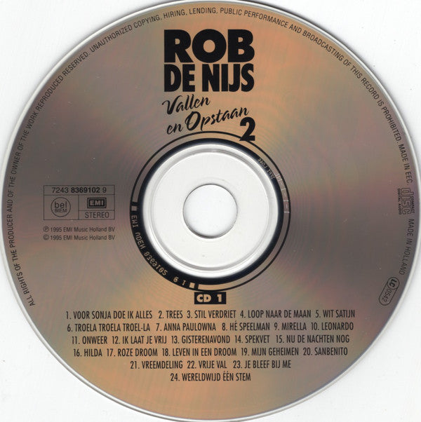 Rob de Nijs : Vallen En Opstaan 2 (2xCD, Comp)
