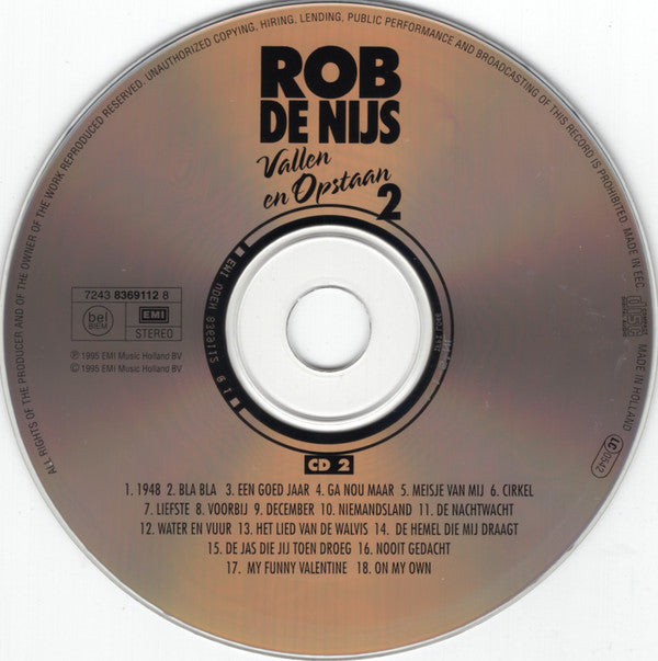 Rob de Nijs : Vallen En Opstaan 2 (2xCD, Comp)