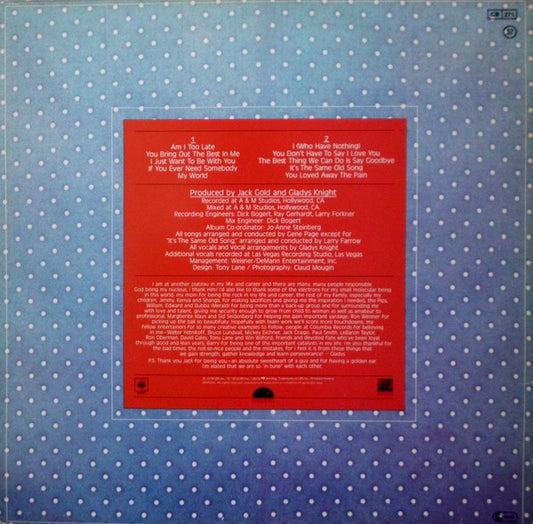 Gladys Knight : Gladys Knight (LP, Album)