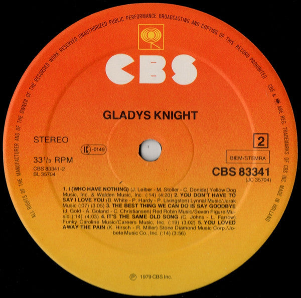 Gladys Knight : Gladys Knight (LP, Album)