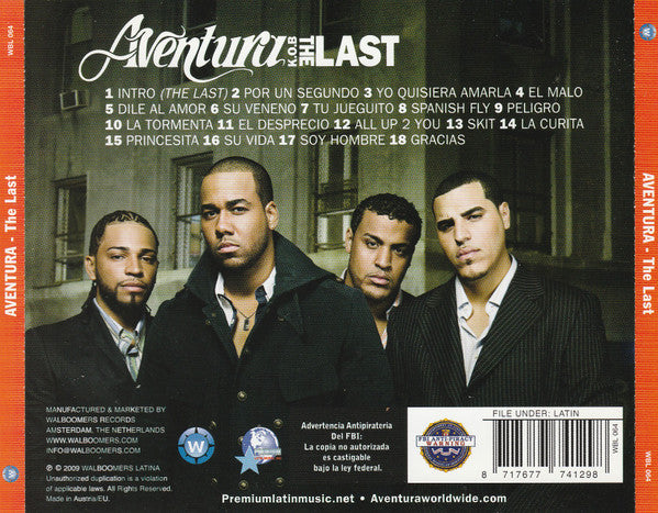 Aventura : The Last (CD, Album)