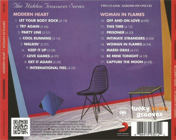 Champaign : Modern Heart / Woman In Flames (CD, Comp, RE, RM)