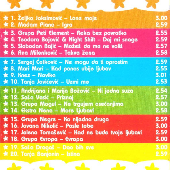 Various : Evropesma - Evropjesma SCG 2004 (CD, Comp, RM)
