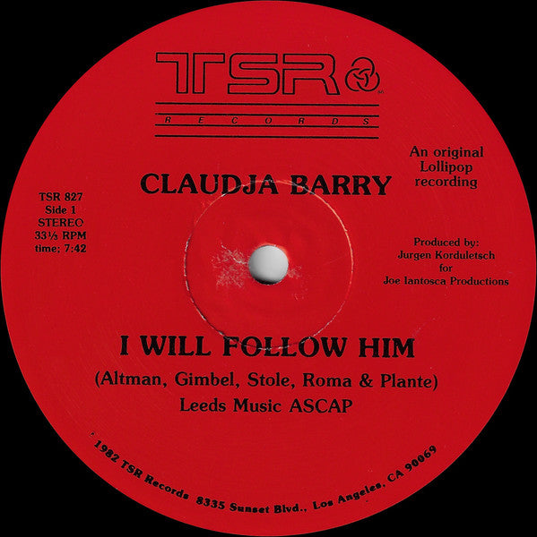 Claudja Barry : I Will Follow Him / Work Me Over (12")