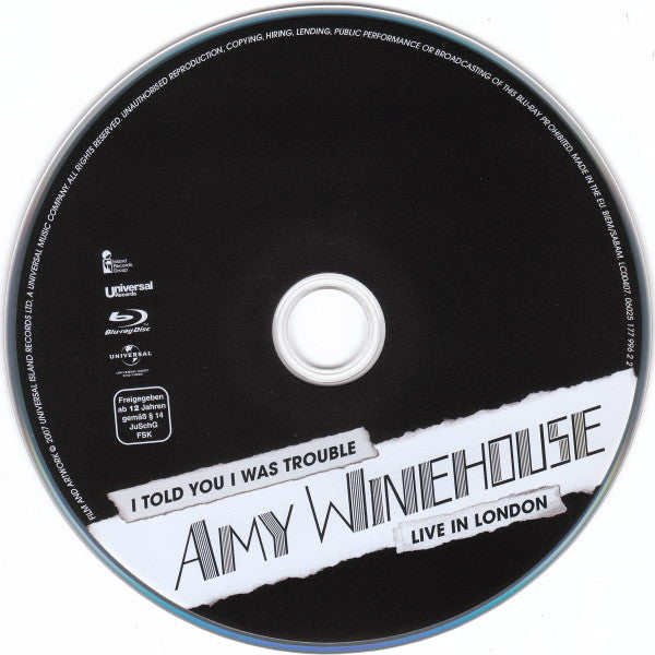 Amy Winehouse : I Told You I Was Trouble - Live In London (Blu-ray)