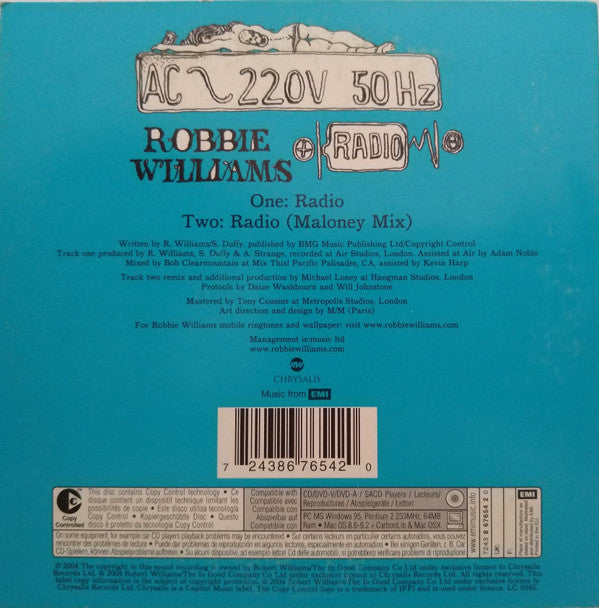 Robbie Williams : Radio (CD, Single, Copy Prot., Car)