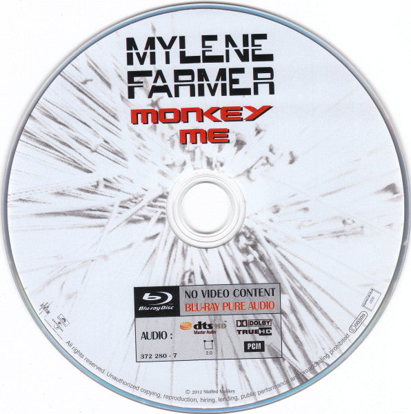 Mylène Farmer : Monkey Me (CD, Album + Blu-ray, Blu-ray-A, Album + Ltd)