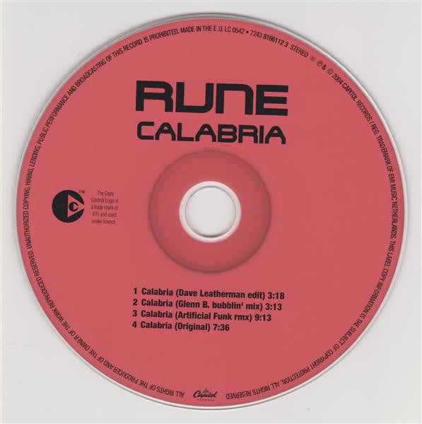 Rune : Calabria (CD, Maxi)