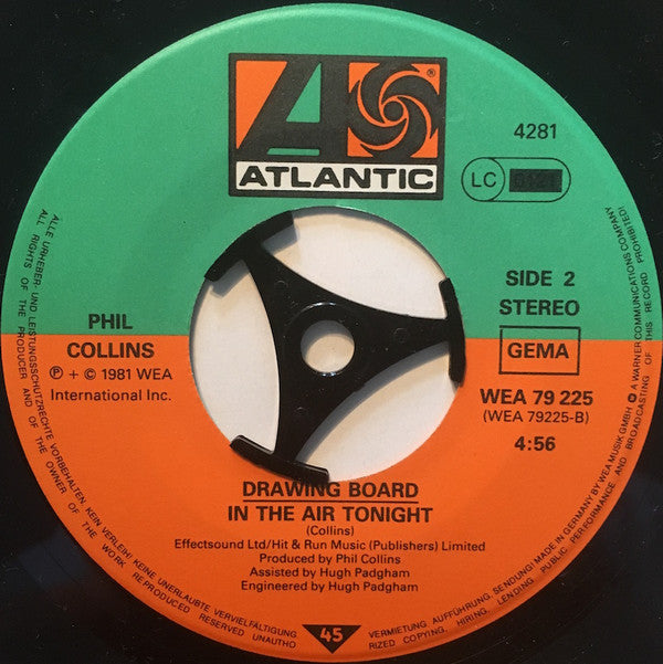 Phil Collins : If Leaving Me Is Easy (7", Single, Ltd, Pos)
