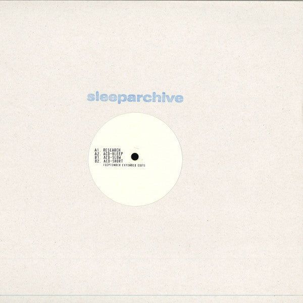 Sleeparchive : Research EP (12", EP, Cle)
