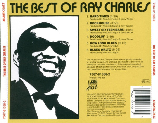 Ray Charles : The Best Of Ray Charles (CD, Comp)
