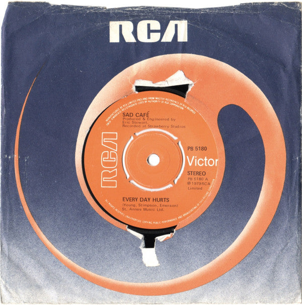 Sad Café : Every Day Hurts (7", Single)