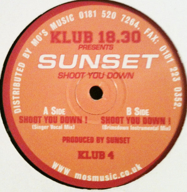 Sunset (3) : Shoot You Down (12")
