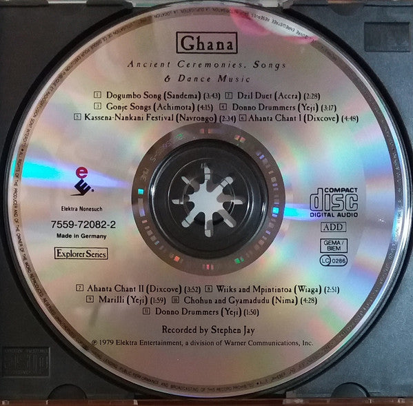 Steve Jay : Ghana - Ancient Ceremonies. Songs & Dance Music (CD, Album, RE)