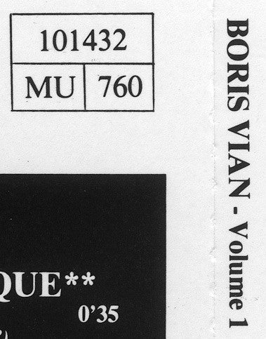Boris Vian : Boris Vian (1er Volume) (CD, Comp)