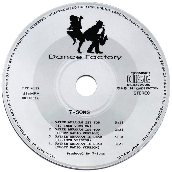 7-Sons : Vater Abraham Ist Tod (CD, Maxi)