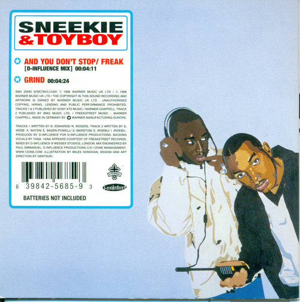 Sneekie & Toyboy : And You Don't Stop (CD, Maxi)