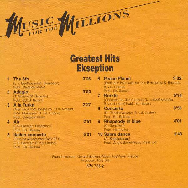 Ekseption : Greatest Hits (CD, Comp, RE)