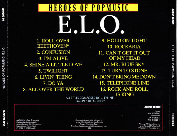 Electric Light Orchestra : All Over The World (CD, Comp)