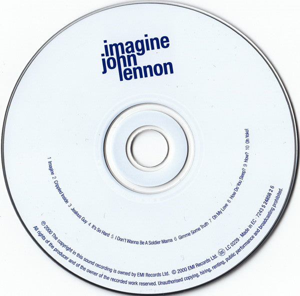 John Lennon : Imagine (CD, Album, RE, RM, Rem)