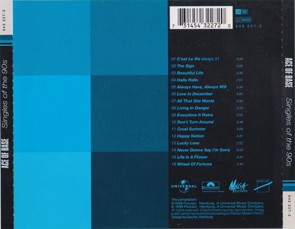 Ace Of Base : Singles Of The 90s (CD, Comp, RE)