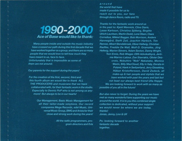 Ace Of Base : Singles Of The 90s (CD, Comp, RE)