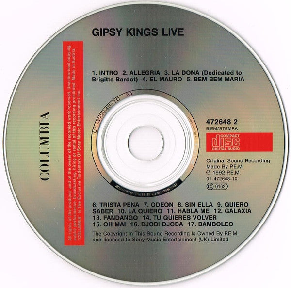 Gipsy Kings : Live (CD)