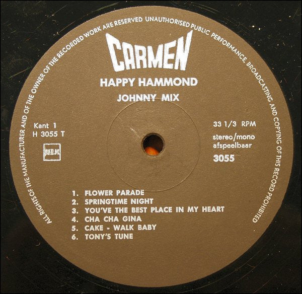 Johnny Mix (2) : Happy Hammond (LP, Album)