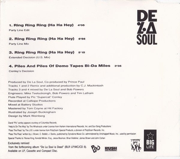 De La Soul : Ring Ring Ring (Ha Ha Hey) (CD, Maxi)
