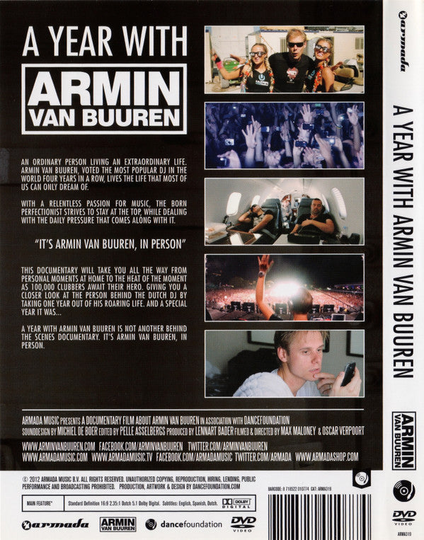 Armin van Buuren : A Year With Armin van Buuren (DVD-V, Dol)